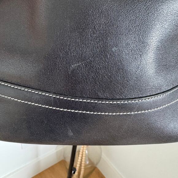 COACH Vintage 1415 Soho Black Leather Crossbody Shoulder Bag Hobo - Picture 15 of 15